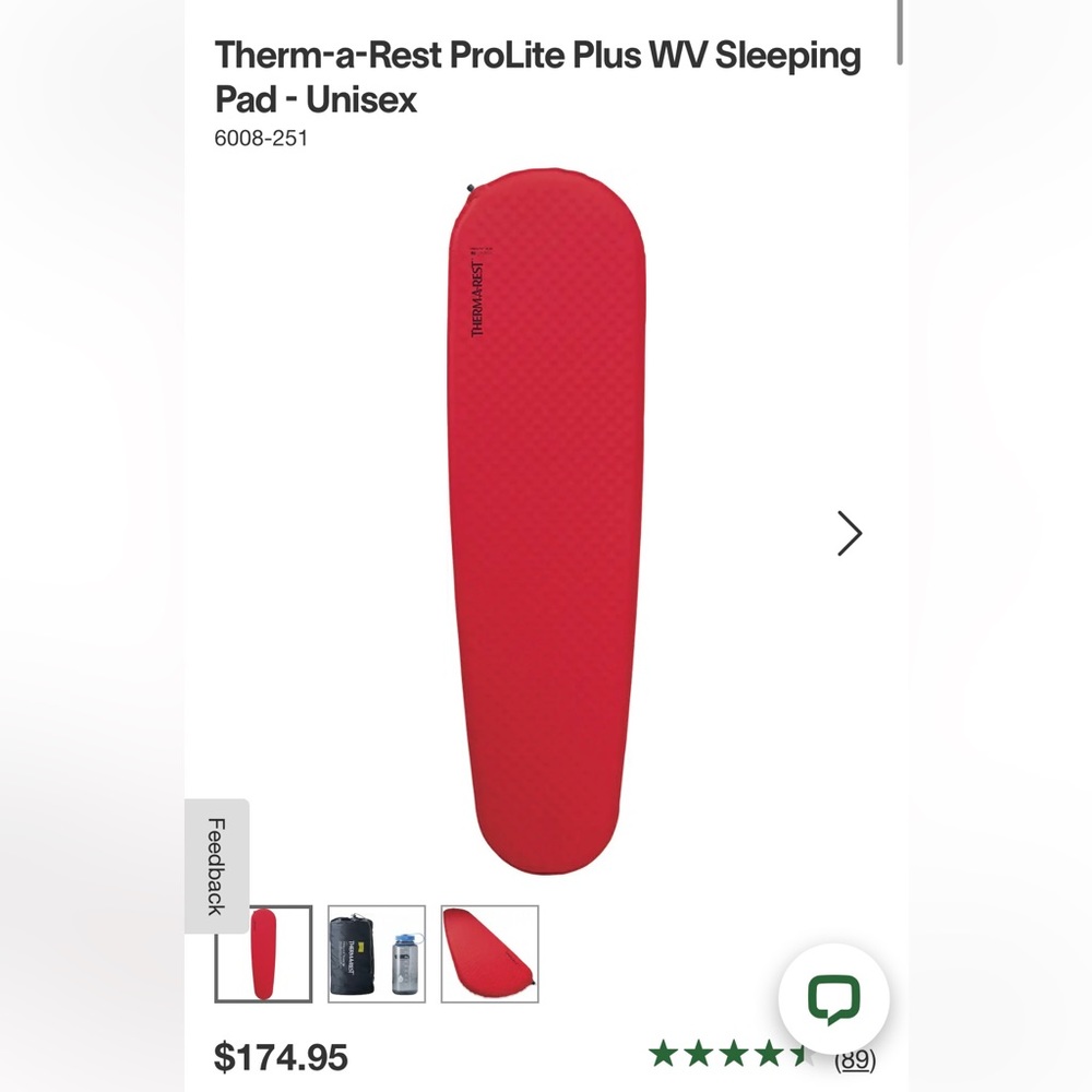 Therm-A-Rest Prolite Plus SI Sleeping Pad UNISEX